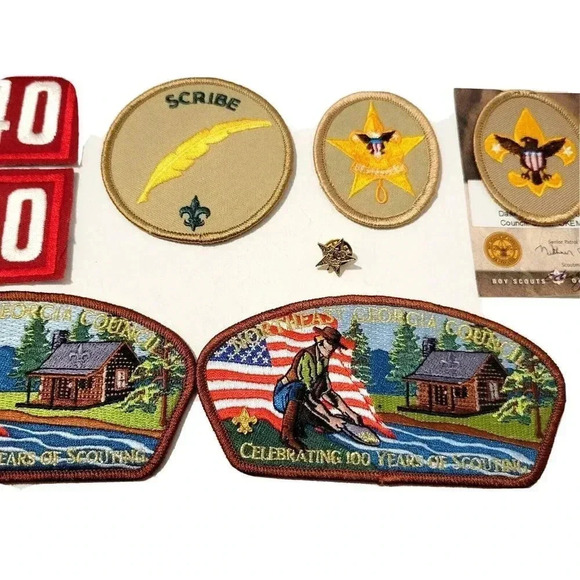 Boy Scouts of America Badges Patches Lot of 10 Mother's Pin Tenderfoot 100 Years - Picture 2 of 3